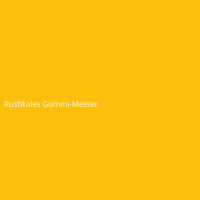 Rustikales Gummi-Messer